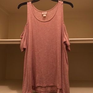 striped off the shoulder shirt